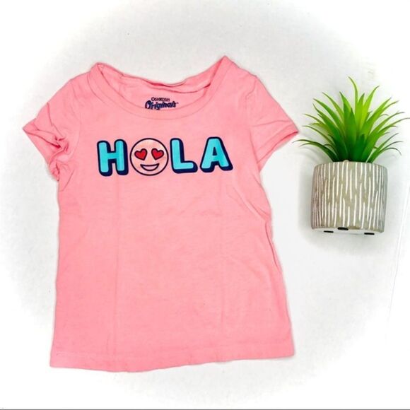 𝅺oshkosh B’gosh Hola Graphic Toddler Girl T-shirt - Picture 1 of 4
